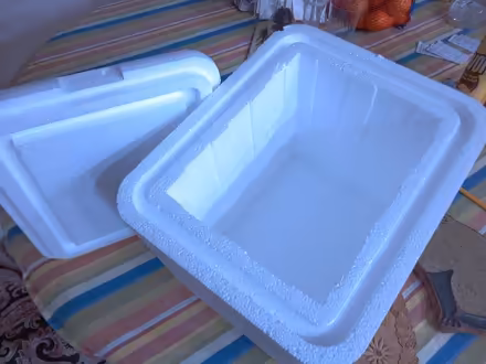 Photo of free styrofoam boxes (North Olmsted, near library) #1