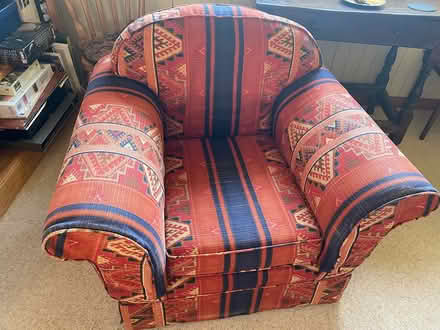 Photo of free 3 seater sofa and armchair (Totnes TQ9 5SZ) #2