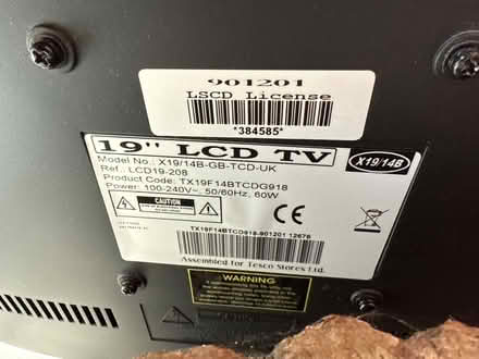 Photo of free 19” tv (GU11) #3