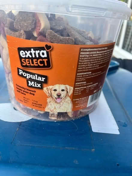 Photo of free Big tub of mixed dog treats (West Bridgford NG2) #1