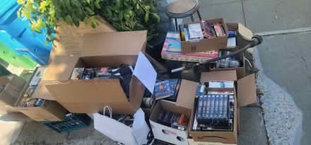 Photo of free Vintage Oak Desk, Shelves, DVDs VHS (412 27th st. @ Sanchez SF CA) #1