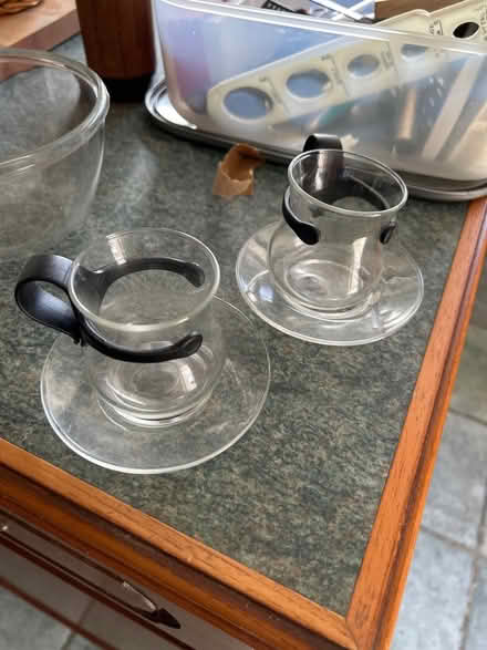 Photo of free Glass expressing cups and saucers (FY8 St Anne’s) #1