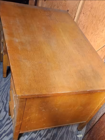 Photo of free Vintage oak DESK and swivel CHAIR (Francisco Blvd/Burger King) #3