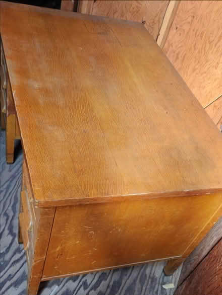 Photo of free Vintage oak DESK and swivel CHAIR (Francisco Blvd/Burger King) #3