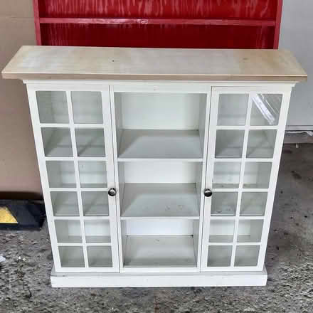 Photo of free Narrow Glass Hutch Cabinet (Near Mooseheart 60510) #2