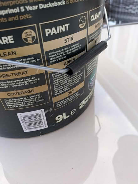 Photo of free Fence/shed paint (Nr chichester west sussex) #1