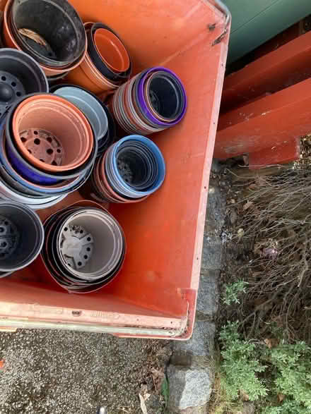 Photo of free Large crate of medium sized plant pots (Leegomery TF1) #1