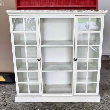 Photo of free Narrow Glass Hutch Cabinet (Near Mooseheart 60510) #1