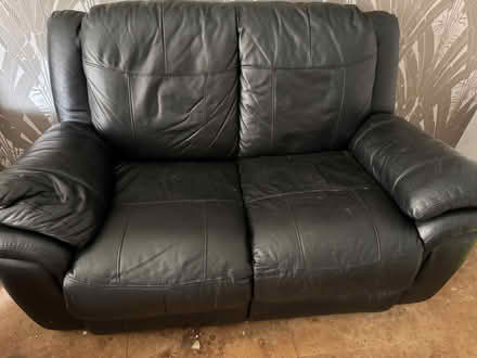 Photo of free Leather sofa (Seaton Delaval NE25) #1