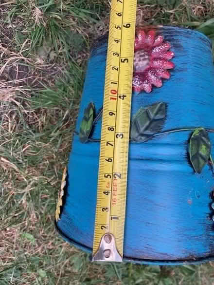 Photo of free Metal plant pot (Pooley Green TW20) #2