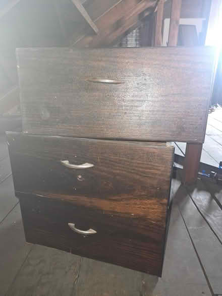 Photo of free 3 deep wood drawers (Russell Woods, Detroit) #2