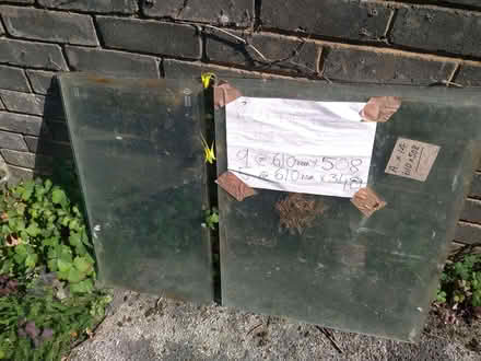 Photo of free Multiple pieces of toughened greenhouse glass (Ty'n y Groes LL32) #1
