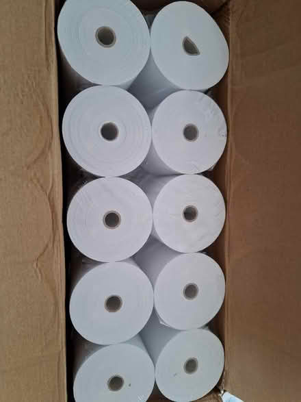 Photo of free Till rolls 8 cm wide x 7.4 cm diameter. Box of 20 (Symonds Green SG1) #1