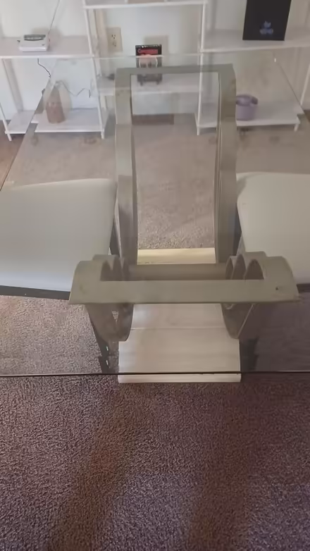 Photo of free Glass Table 2 chairs (Douglasville) #3