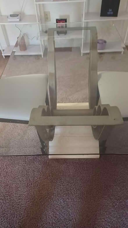 Photo of free Glass Table 2 chairs (Douglasville) #3