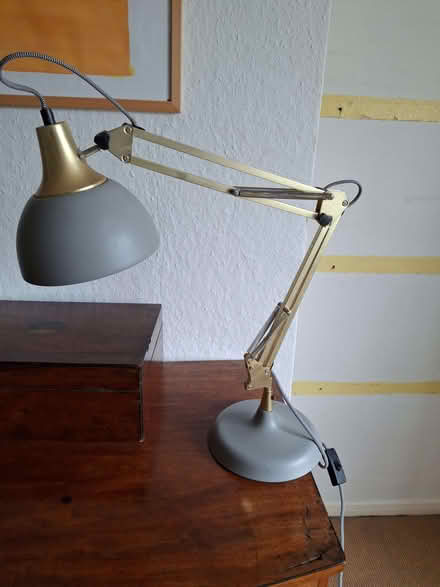 Photo of free Anglepoise table lamp grey and gokd (Old Woking GU22) #1