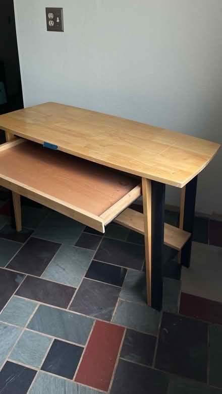 Photo of free wood metal frame table (Bowie Highbridge) #2