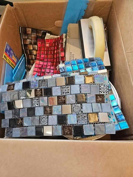 Photo of free Mosaic tiles, grout float spreaders (Woodlands, Glasgow, G3) #1