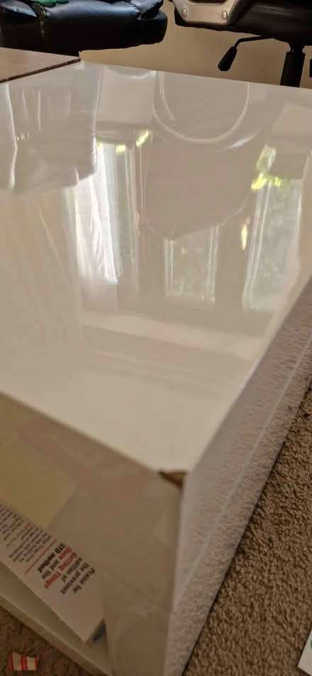 Photo of free White/wood storage coffee table (High Wycombe HP11) #2