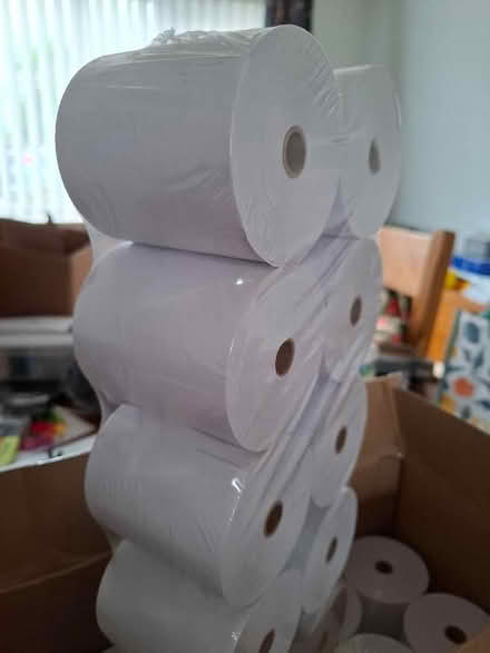 Photo of free Till rolls 8 cm wide x 7.4 cm diameter. Box of 20 (Symonds Green SG1) #2