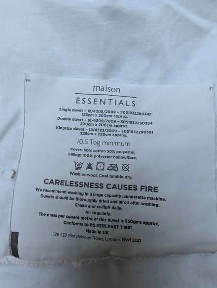 Photo of free Used duvets and pillows (S11 near Endcliffe park) #2