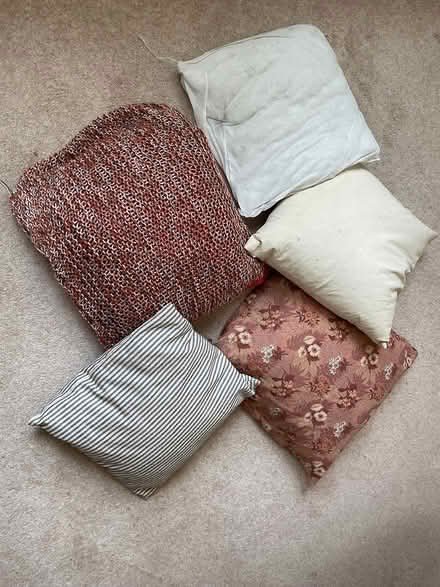 Photo of free 5 cushions - 2 covered (Penrith CA11) #1