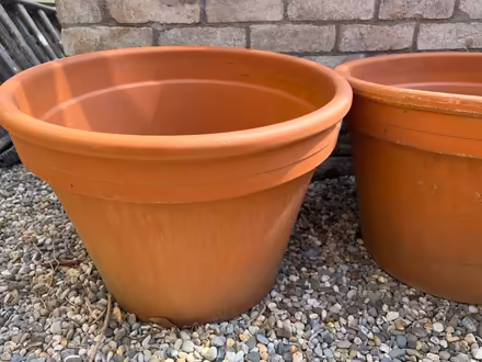 Photo of free 3 large terracotta pots (Dun Laoghaire) #1