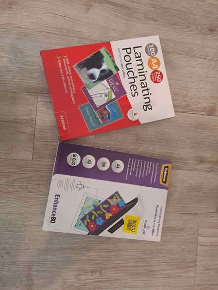 Photo of free 2 packs of approx 100 Laminating Pouches (Buckshaw Village PR7) #1