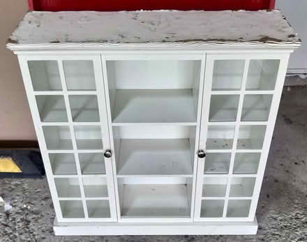 Photo of free Narrow Glass Hutch Cabinet (Near Mooseheart 60510) #3