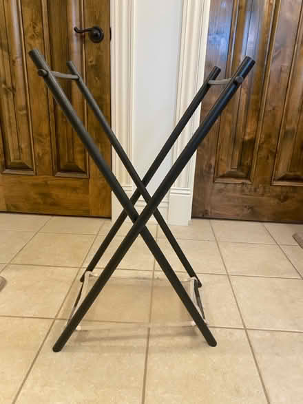 Photo of free Wooden laundry hamper frame (Silver Glen Rd & Stevens Rd) #1