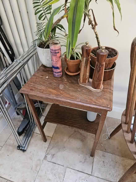 Photo of free Wooden side table (Camberwell) #4