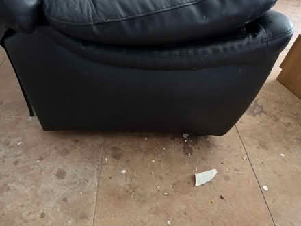 Photo of free Leather sofa (Seaton Delaval NE25) #4