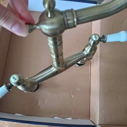 Photo of free Brass kitchen tap (Haldens AL7) #2