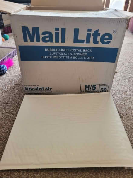 Photo of free Bubble lined post bags (Chippenham) #1