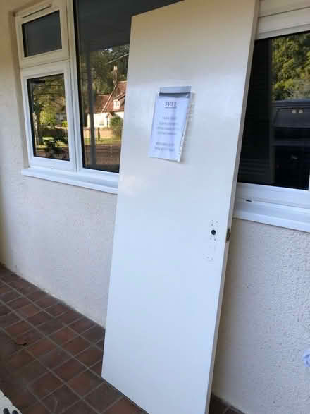 Photo of free Plain white door (East Carleton NR14) #1