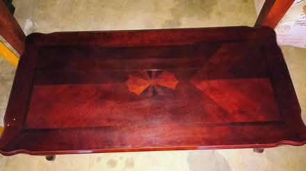 Photo of free Red couch and living room table (Norcross Ga) #4