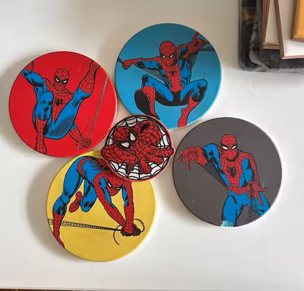 Photo of free Spiderman 4 coaters + patch (Jersey city) #1