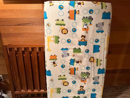 Photo of free Wooden crib with mattress (View Ridge) #2