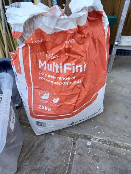 Photo of free half ? bag of plaster (hainault, essex. IG6) #1