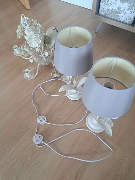Photo of free Chandelier + 2 Bedside table Lamps (NW10) #1