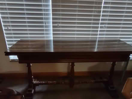 Photo of free Solid Oak Library Table (Westerwood Village) #2