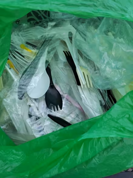 Photo of free Carrier bag full of plastic cutlery (Reabrook Estate SY3) #1