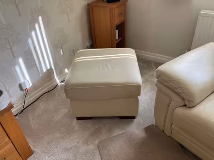 Photo of free 2 sofas and a footstool (Clayton Green PR6) #2