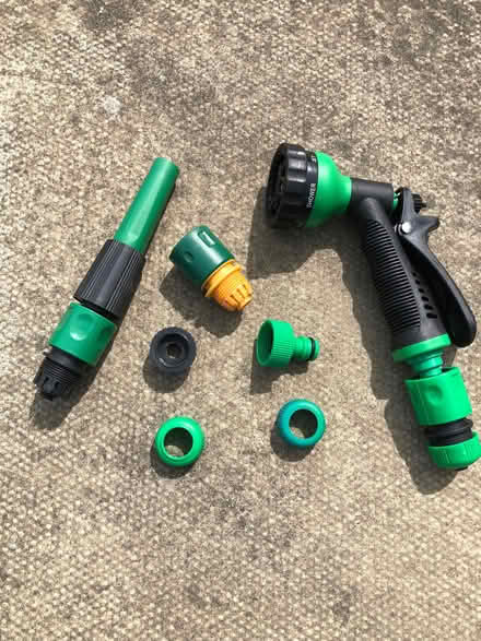 Photo of free Outside Tap connectors and spray attachment (Fallside G71) #1