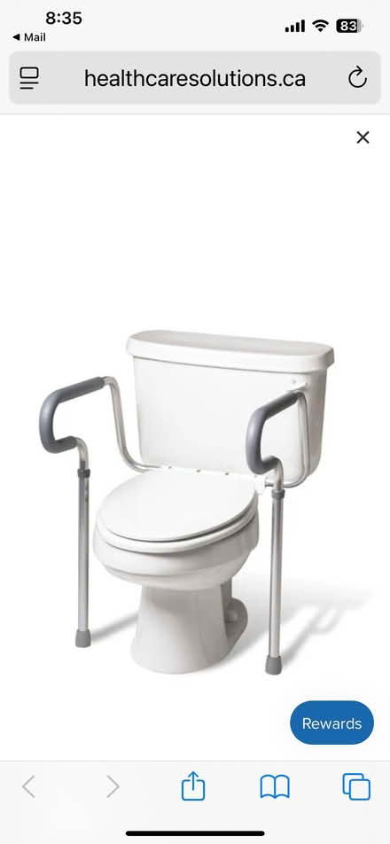 Photo of free Toilet assist bars - missing middle (L5L 5P5) #1