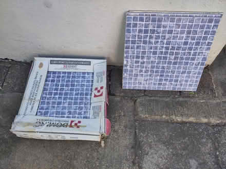 Photo of free Blue ceramic floor tiles (Ne30 2hr) #1