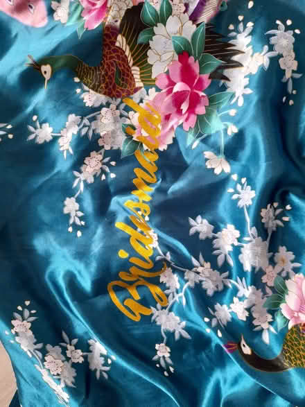 Photo of free Dressing gown - "bridesmaid" on the back, size 14 ? (Loughborough LE11) #2