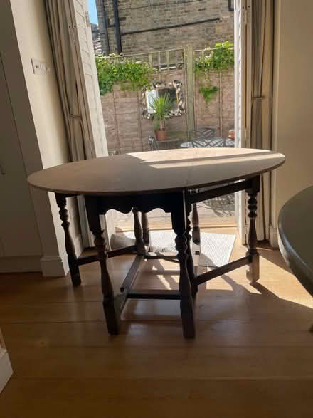 Photo of free Vintage oak gate leg dining table. (Richmond TW9) #2