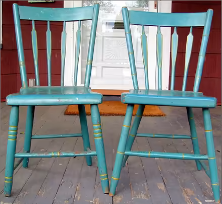 Photo of free 2 Hand-painted Vintage Chairs (Boonton) #1