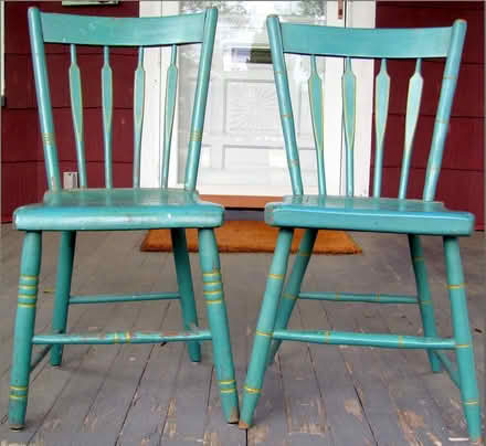 Photo of free 2 Hand-painted Vintage Chairs (Boonton) #1